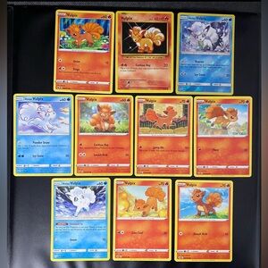 10 Card Vulpix Lot 006/073 14/108 21/145 27/147 024/192 017/195 022/202 39/236